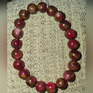 10mm Red Blue Lake Bracelet ON SALE 🔥